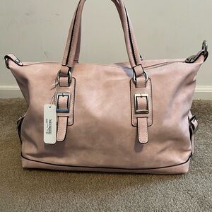 Charming Charlies blush pink tote NWT